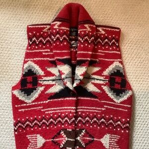 Vintage circa 1981 Ralph Lauren Couture Wool Sweater Vest -Size Medium